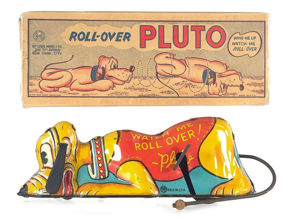 Lot 605: Marx Roll-Over Pluto Tin Windup Boxed
