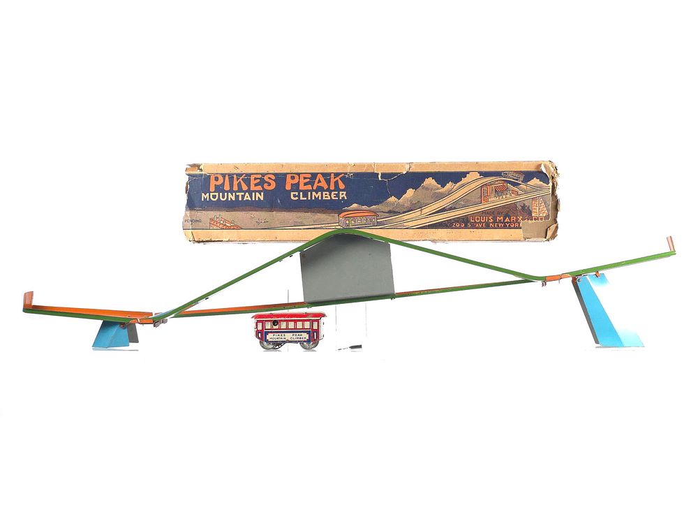 Lot 607: Marx ca. 1920s Pikes Peak Mountain Climber Boxed