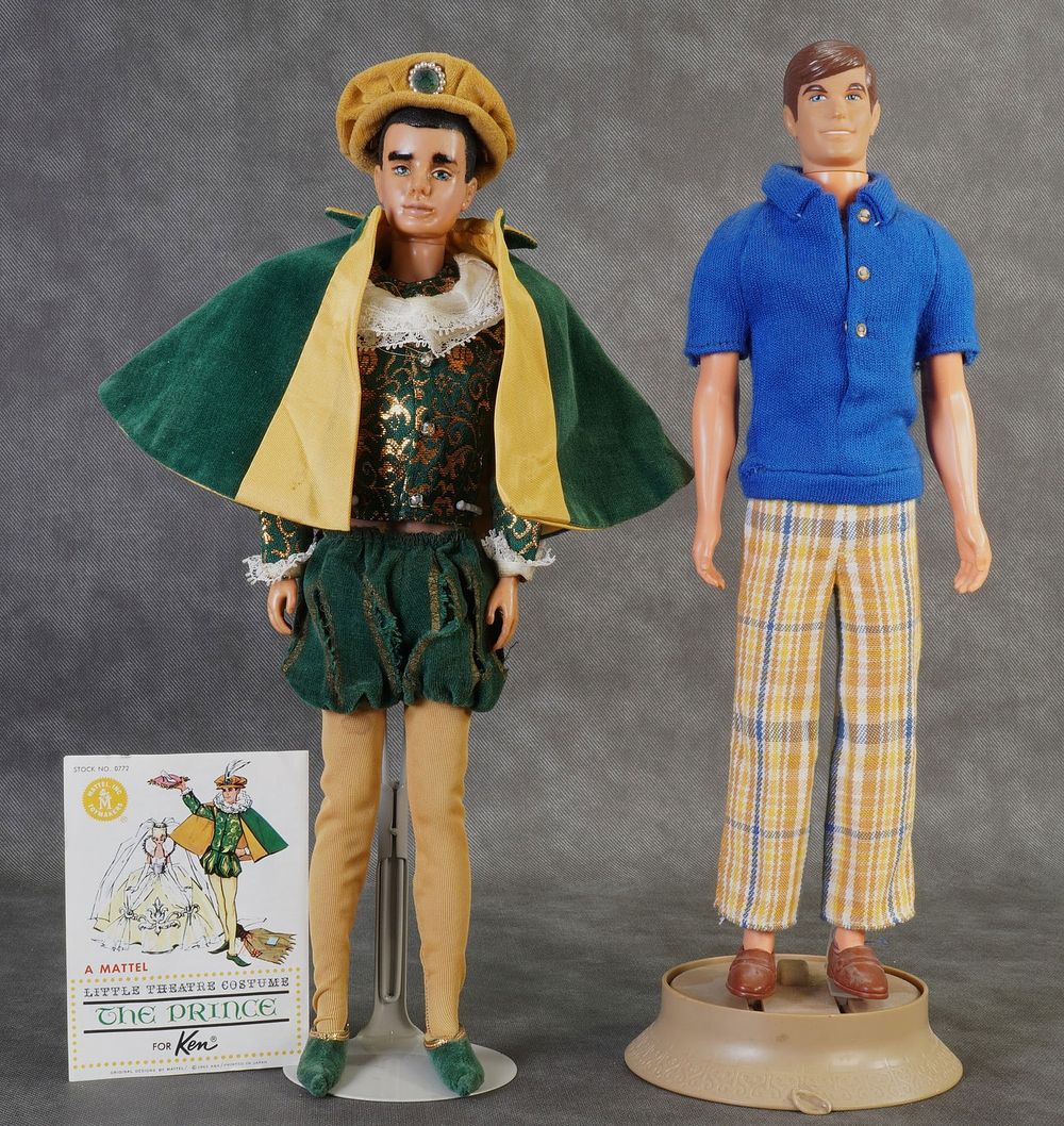 Lot 169: Vintage Mattel Walk Lively Ken and The Prince Dolls
