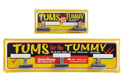 (2) Tums for the Tummy Check Board Steel Clip Boards. This is a set of two Tums for the Tummy 