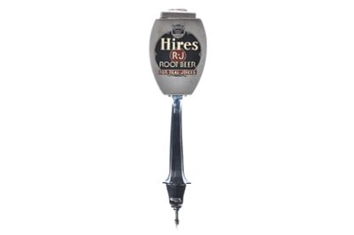 Hires R-J Root Beer Soda Fountain Syrup Dispenser. A stainless steel countertop Hires R-J Root 