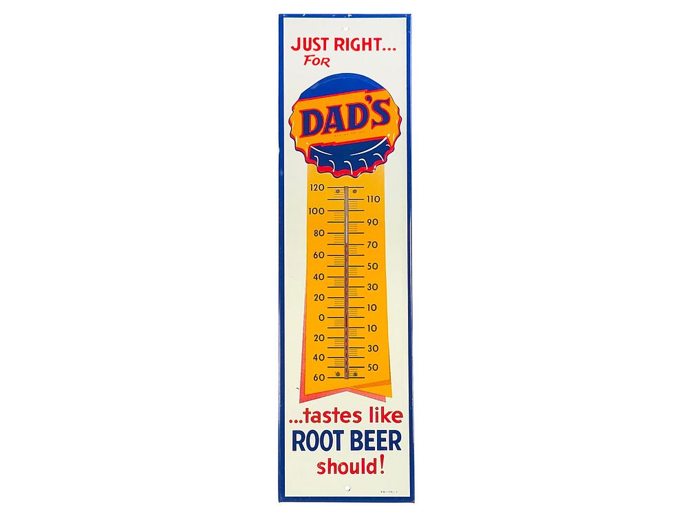 Lot 226: Dad's Root Beer Advertising Thermometer 27"