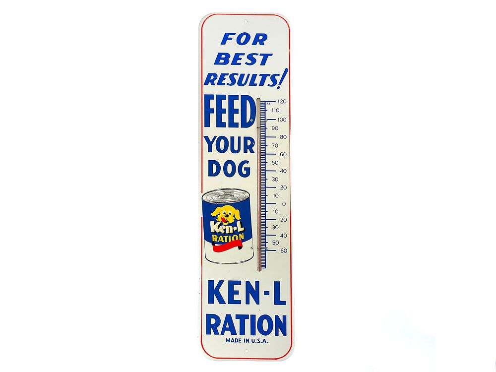 Lot 234: Ken-L Ration Advertising Thermometer 27"
