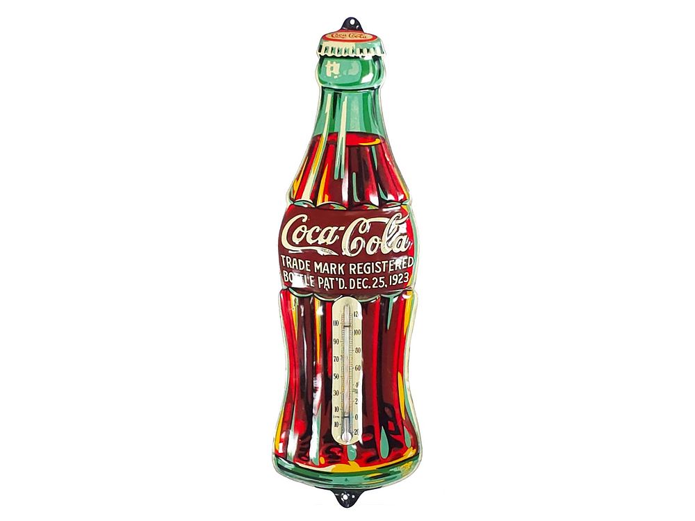 Lot 238: Coca-Cola Advertising Thermometer 16"