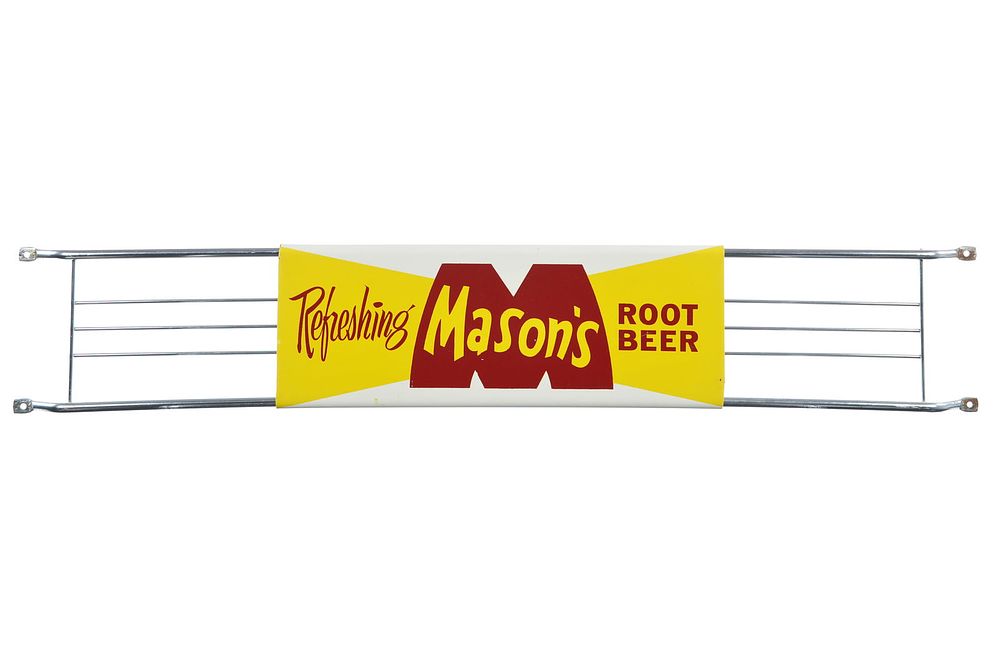 Lot 335: Refreshing Mason's Root Beer Porcelain Door Push