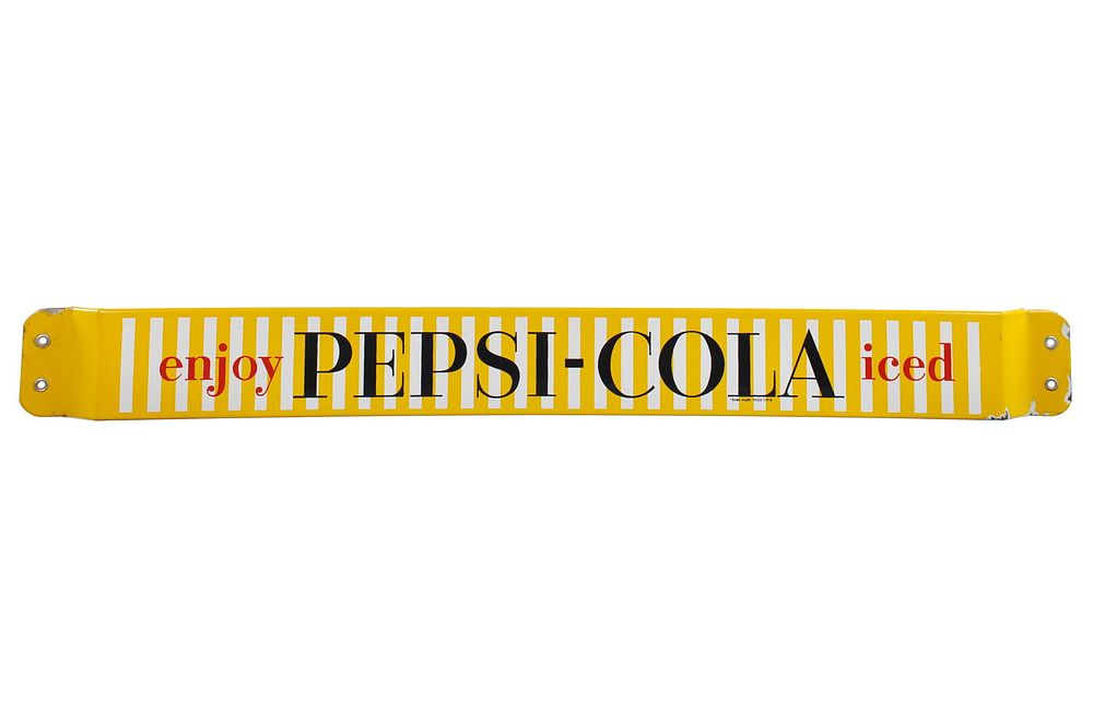 Lot 349: Enjoy Pepsi-Cola Iced DSP Advertising Door Push