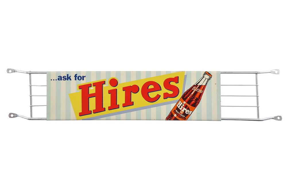Lot 350: Ask for Hires Root Beer Porcelain Advertising Door Push