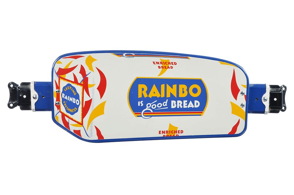 Lot 351: Rainbo is Good Bread Complete Porcelain Door Push