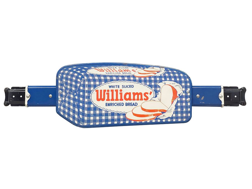 Lot 353: White Sliced Williams Enriched Bread Porcelain Door Push