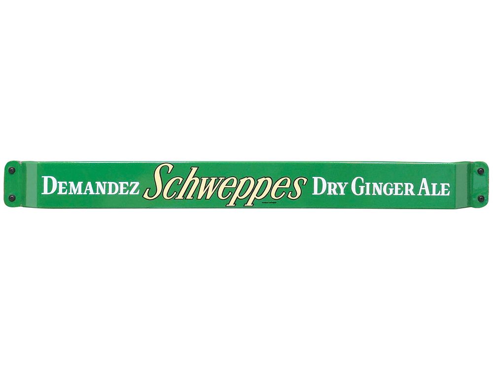 Lot 360: Demandez Schweppes Porcelain Door Push