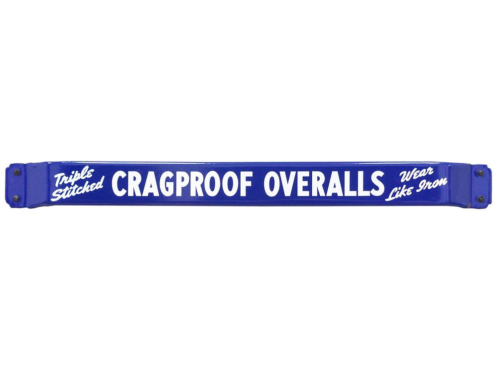 Lot 364: Triple Stitched Cragproof Overalls Porcelain Door Push