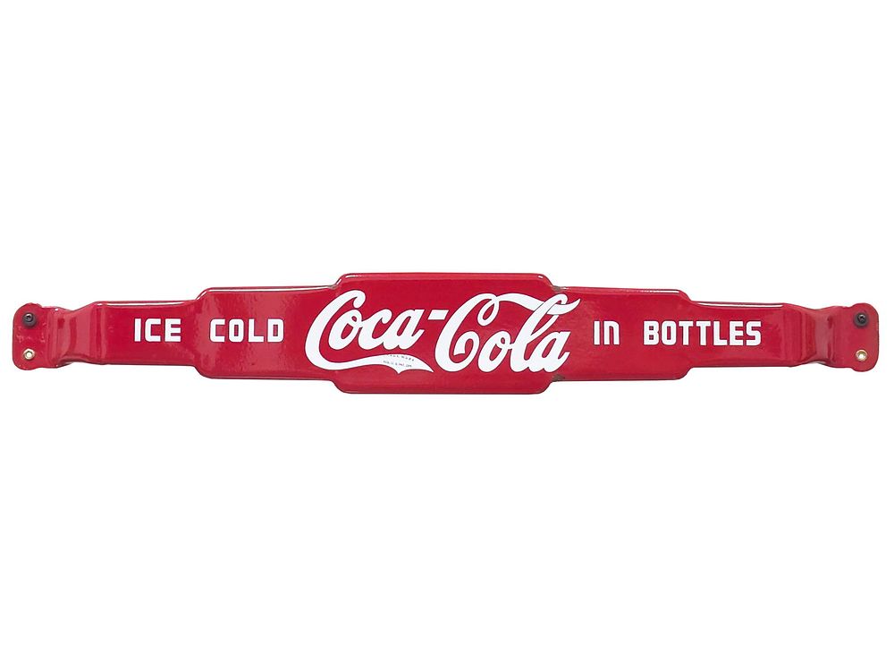 Lot 388: Iced Coca-Cola Porcelain Door Push