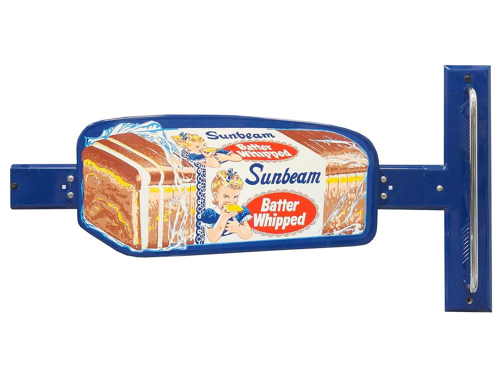 Lot 391: Sunbeam Bread Porcelain Door Push