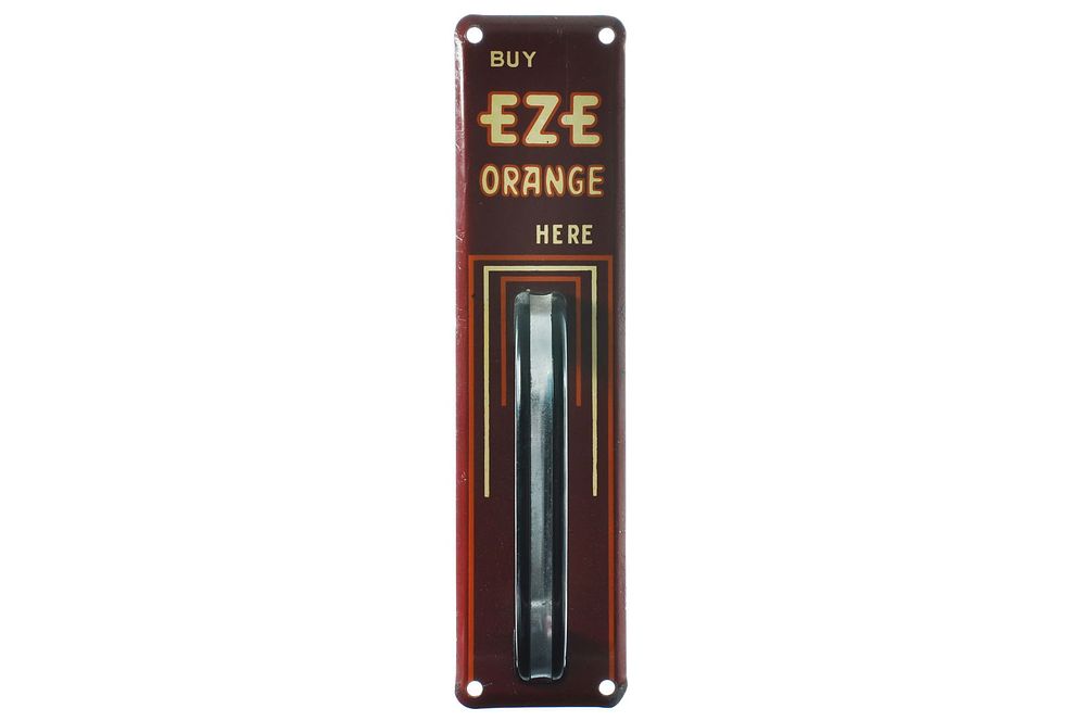Lot 404: EZE Orange "Buy EZE Orange Here" Porcelan Door Pull