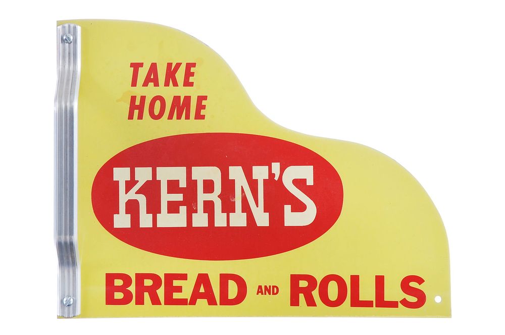 Lot 405: Kern's Bread and Rolls Porcelain Door Pull