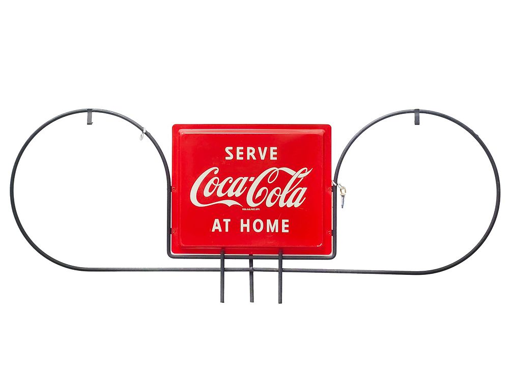 Lot 447: Serve Coca-Cola at Home Display Sign