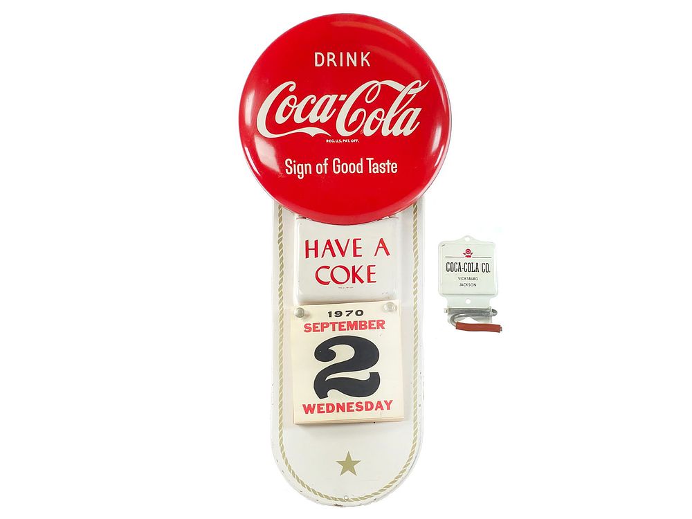 Lot 448: 1970s Drink Coca-Cola Sign of Good Taste Calendar