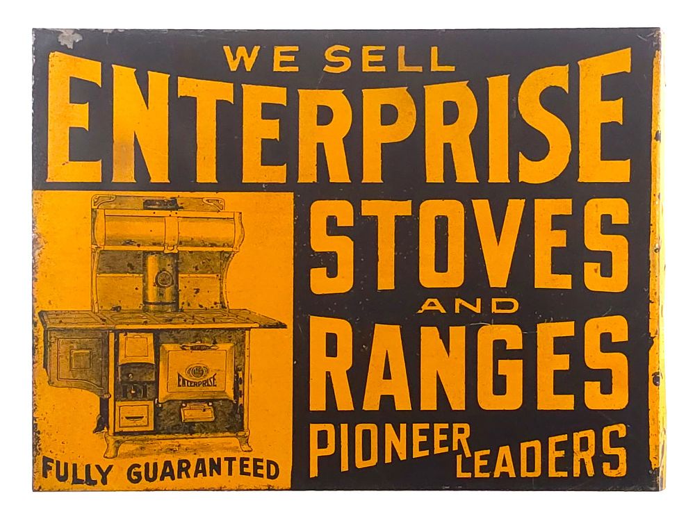 Lot 468: Enterprise Pioneer Leaders Double-Sided Flange Sign