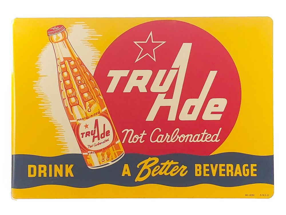 Lot 469: Tru-Ade Double-Sided Flange Sign