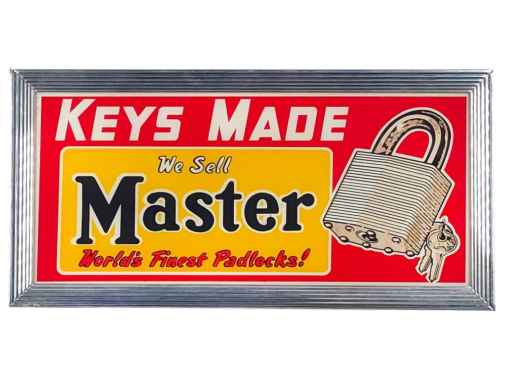 Lot 255: Keys Made Lighted Electric Advertising Sign