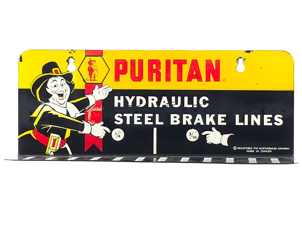 Lot 258: Puritan Hydraulic Steel Brake Lines Wall Display