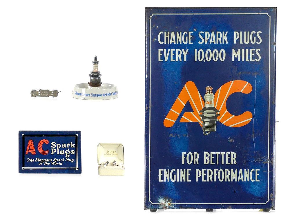Lot 264: AC Delco Spark Plugs Memorabilia & Display Lot