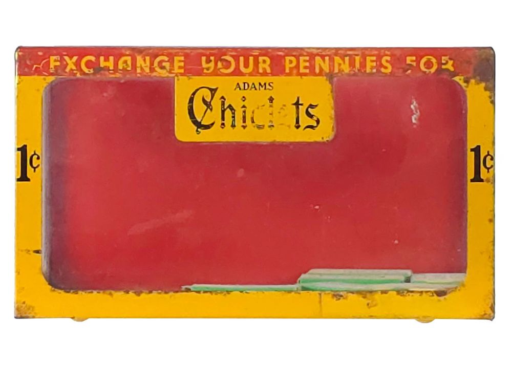 Lot 274: Adams Chiclets Tin Countertop Gum Display