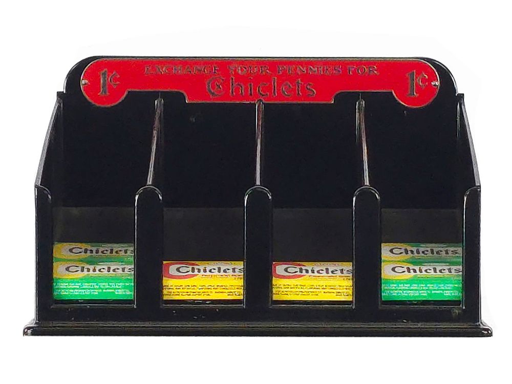 Lot 277: Chiclets Gum Exchange Pennies Counter Display