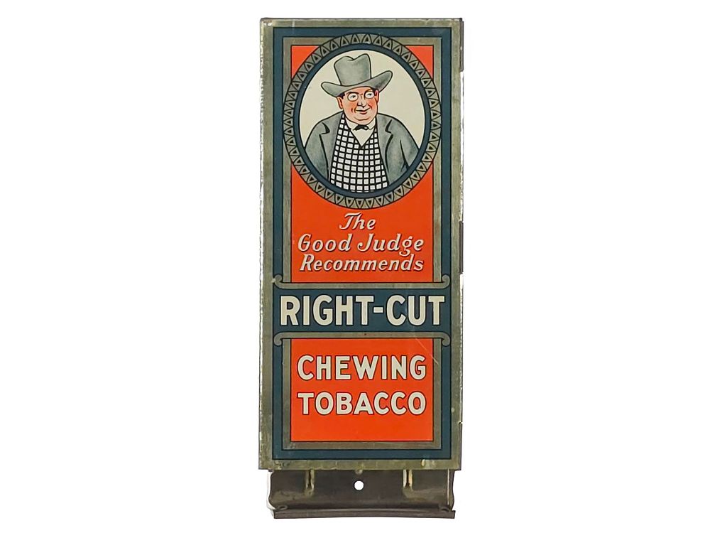 Lot 282: Right Cut Chewing Tobacco Wall Display Holder