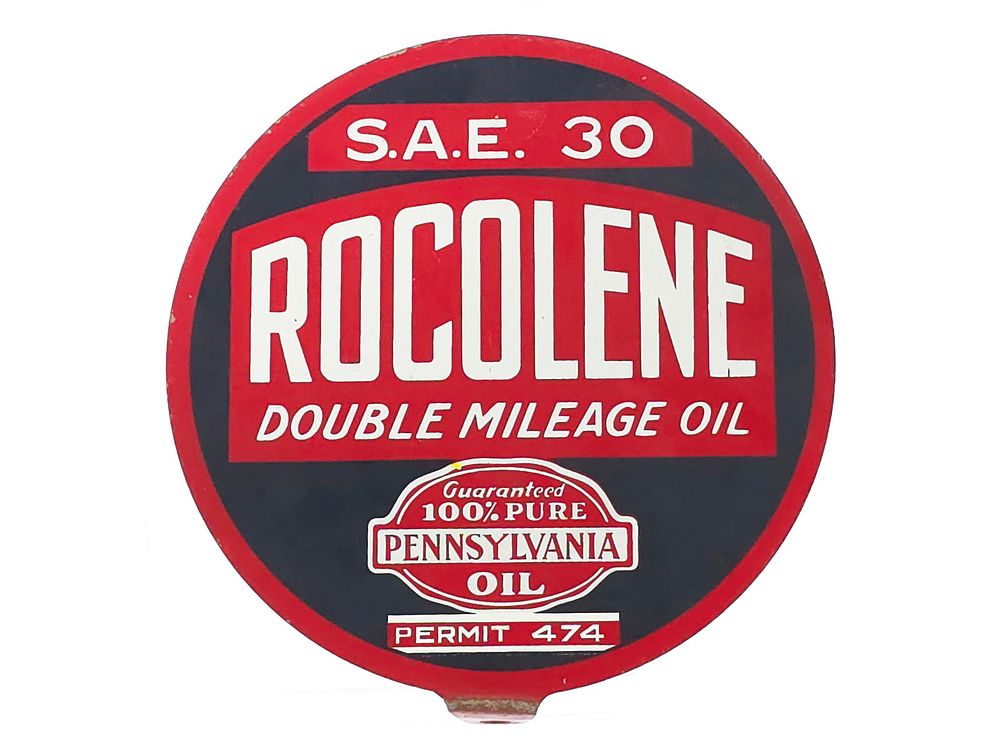 Lot 300: Rocolene Oil Lubster Paddle DS Sign