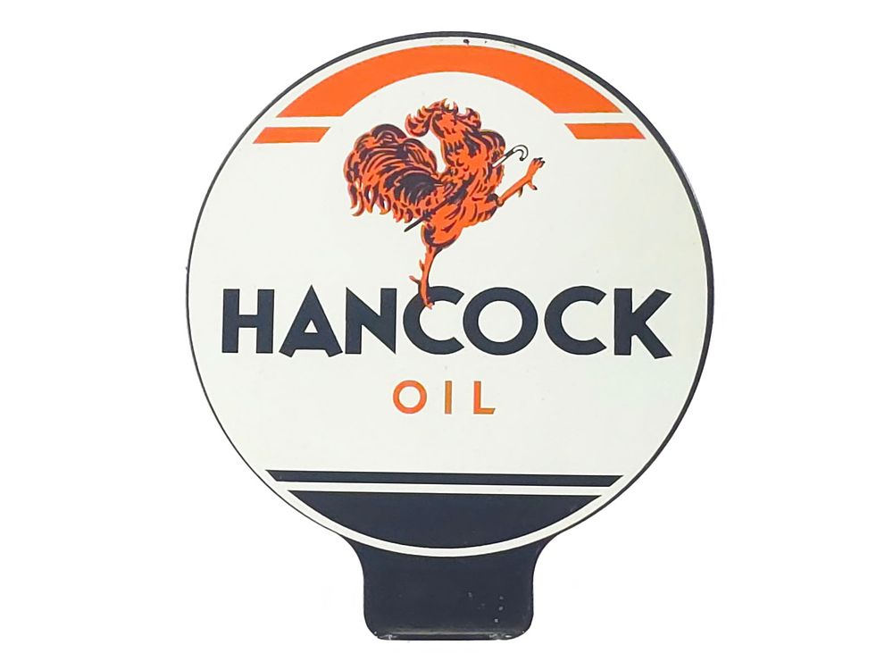 Lot 305: Hancock Oil Lubster Paddle DS Sign