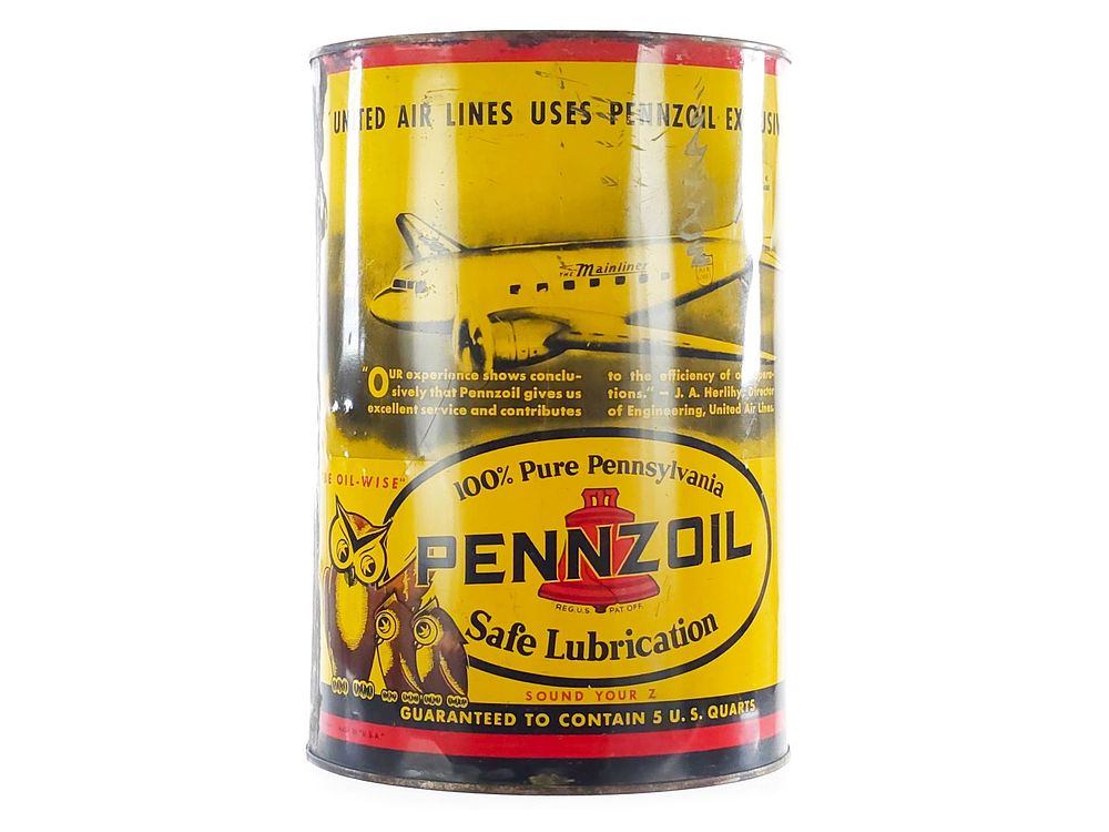 Lot 318: 5 Qt. Pennzoil Oil Can