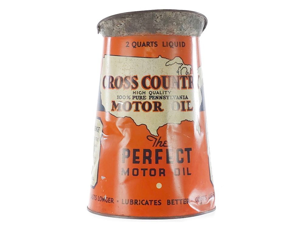 Lot 320: 2 Qt. Cross Country Motor Oil Pouring Can