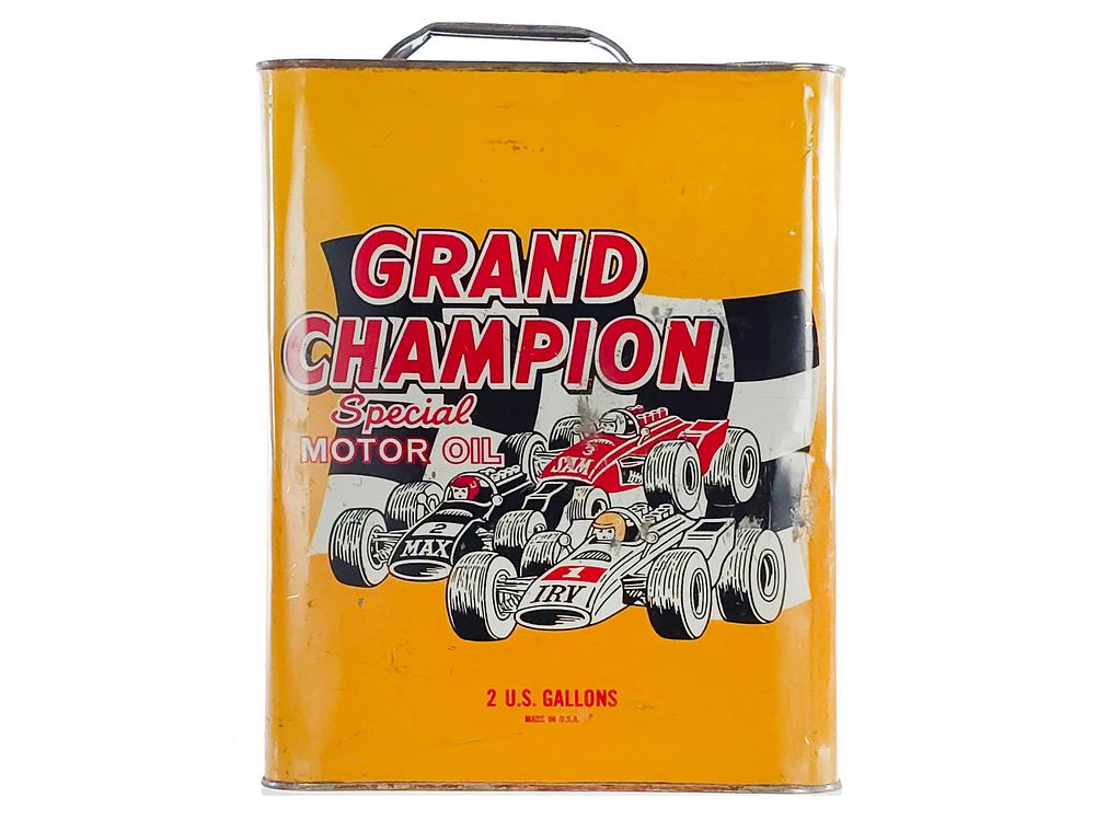 Lot 328: 2 Gal. Grand Champion Special Motor Oil