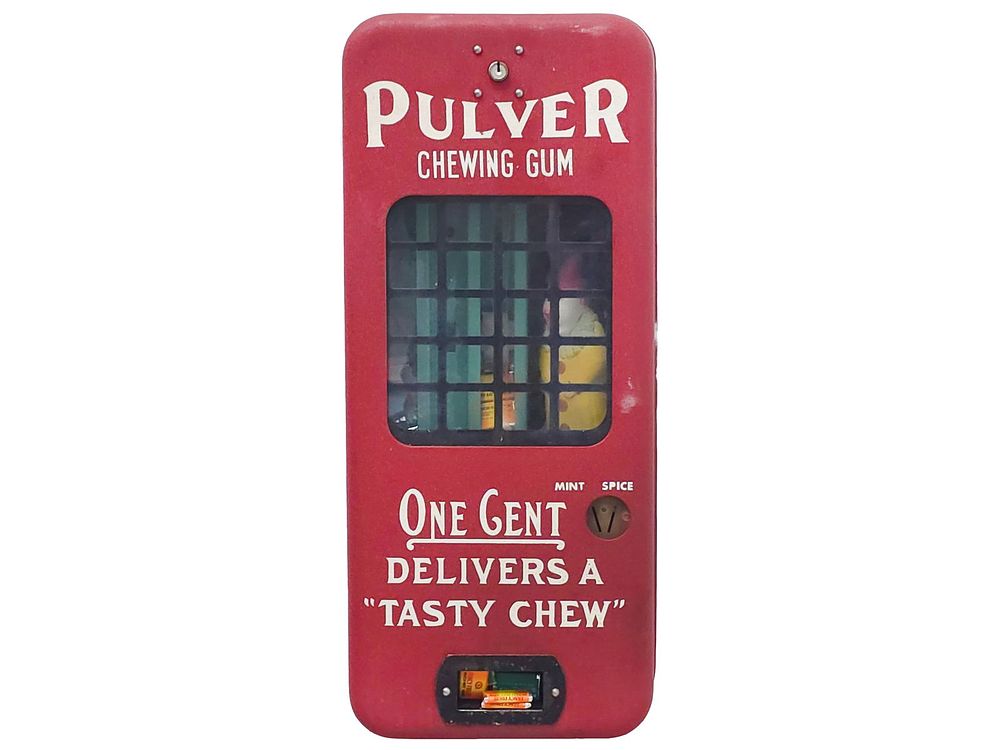 Lot 578: 1920s Pulvers Chewing Gum Dispenser w/Clown Figure