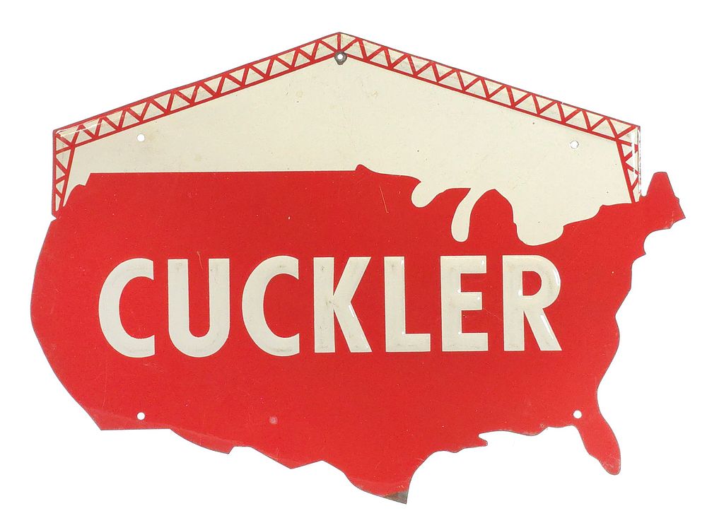 Lot 613: Cuckler Steel Fabricating Co. Tin Sign