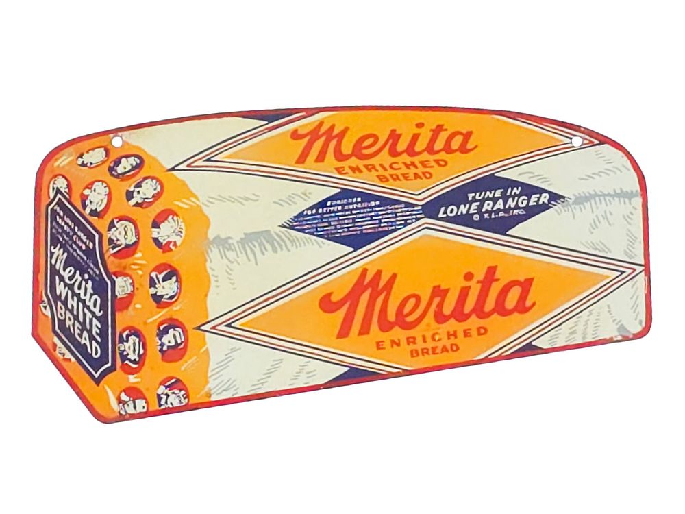 Lot 635: Merita Enriched Bread Lone Ranger SST Sign
