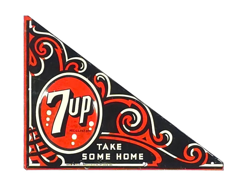 Lot 647: 7-UP Take Some Home SST Advertising Sign