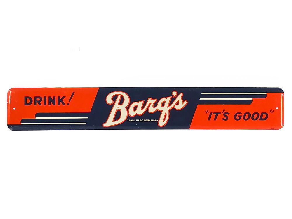 Lot 673: Barq's Root Beer "Drink Barq's It's Good" SST Sign