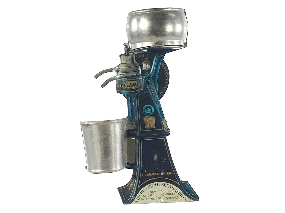 Lot 688: De Laval Cream Separator Co. Tin Match Holder