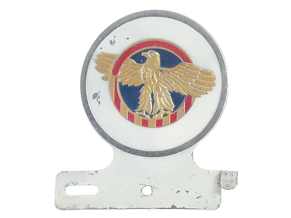 Lot 703: Ruptured Duck WWII Fox Company License Plate Topper