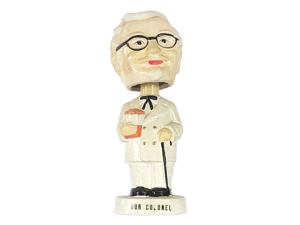 Lot 726: 1967 Chalkware Colonel Sanders KFC Bobble Head