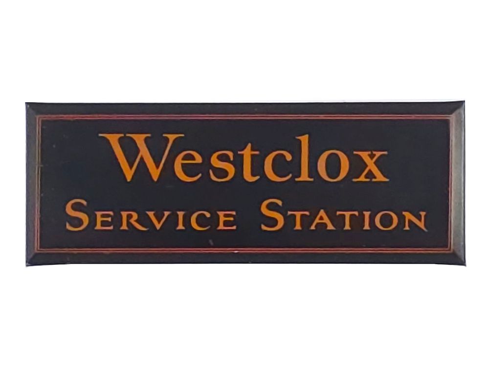 Lot 747: Westclox Watches Service Station Advertising Sign