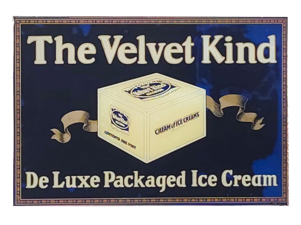 Lot 751: The Velvet Kind Ice Cream Resin Sign