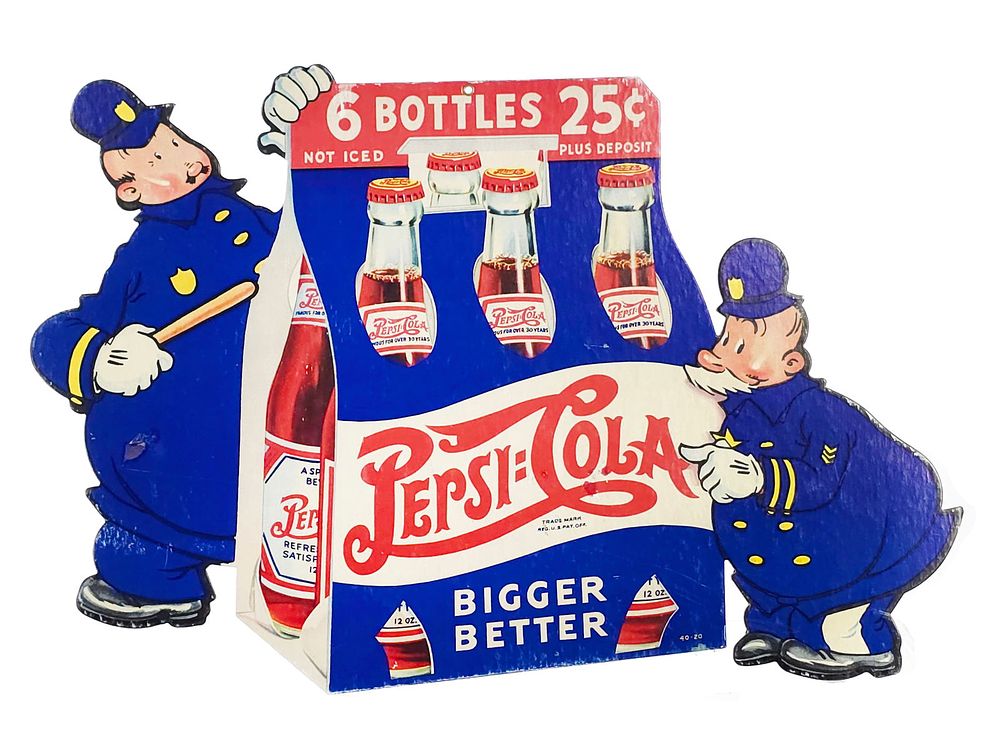Lot 765: Pepsi-Cola Keystone Cops DS Counter Display