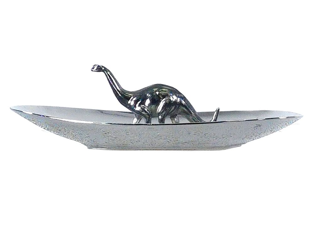 Lot 770: Sinclair Go Dino Chrome Advertising Dish/Ashtray