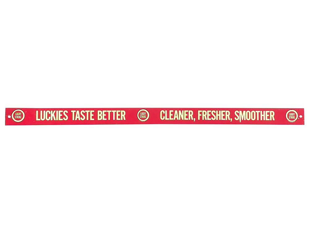 Lot 772: Lucky Strike Luckies Taste Better Shelf Strip