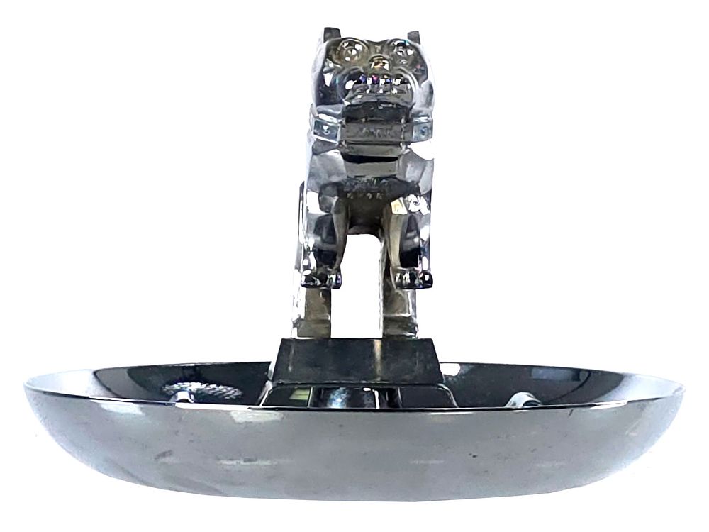 Lot 773: Mack Trucks Bulldog Chrome Promotional Ashtray