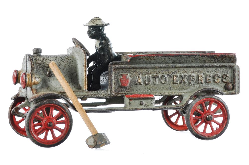 Lot 154: Amazing Hubley Auto Express Truck Cast Iron