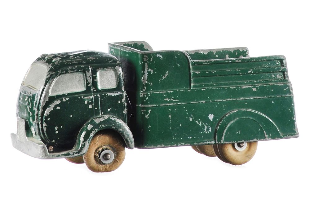 Lot 160: White Cab Over Stake Truck in Unusual Aluminum Form